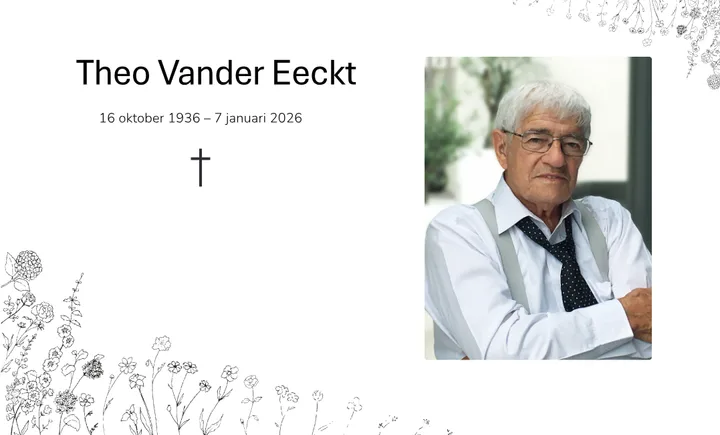 Theo Vander Eeckt స్మారక కార్డు